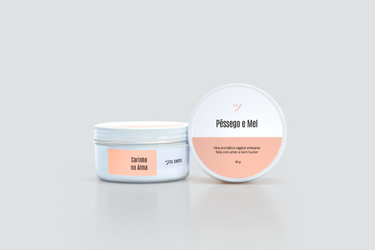 Vela perfumada Pêssego e Mel 90 gr